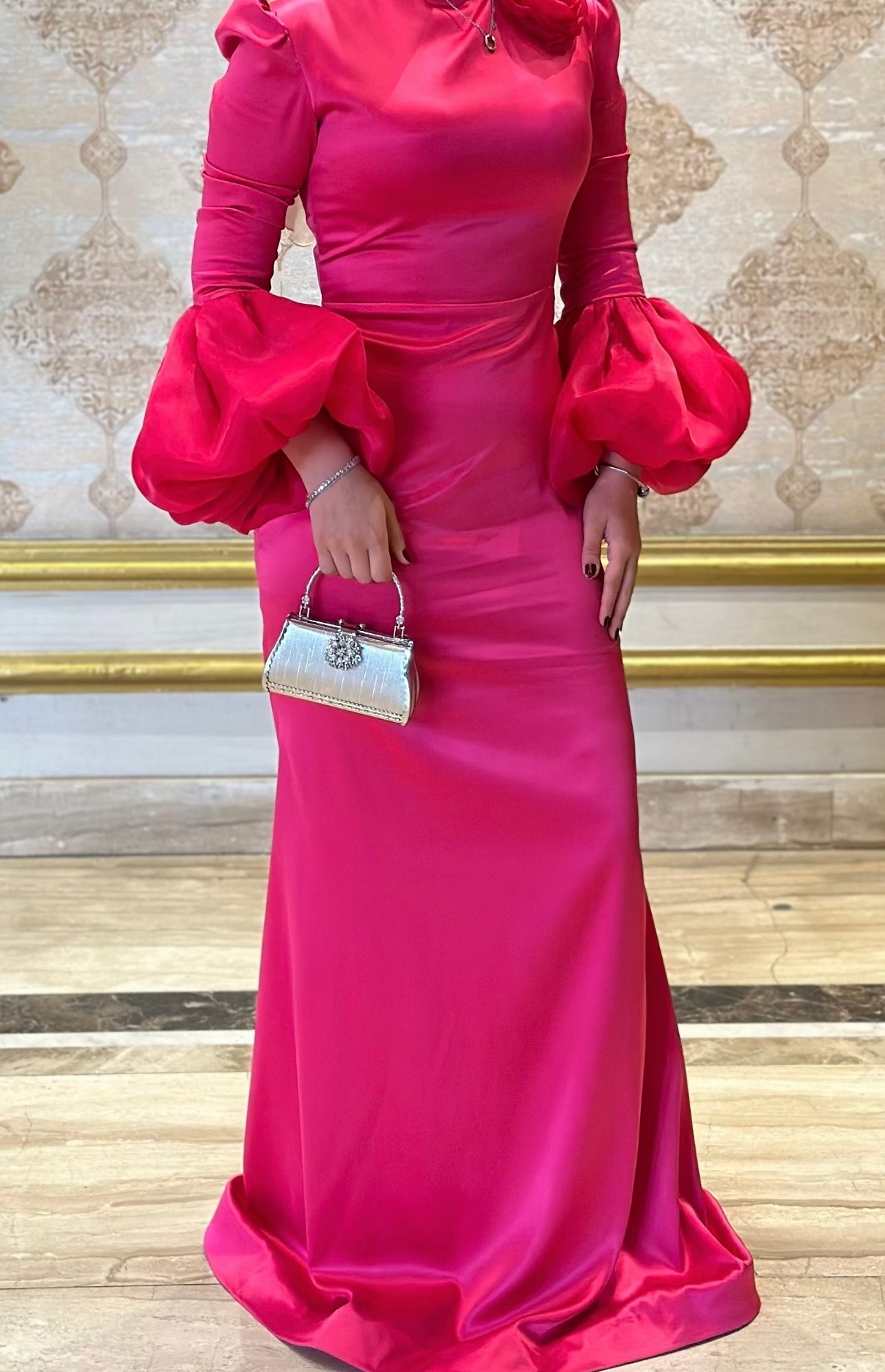 فستان ستان حاله ممتازه