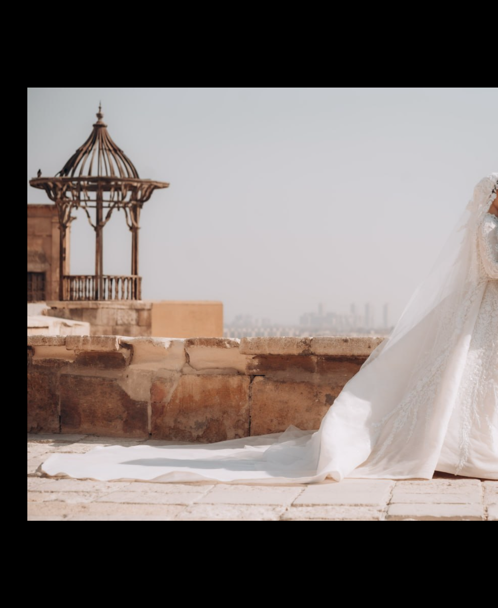 فستان زفاف فاخر من تصميم المصممة راندا يسري